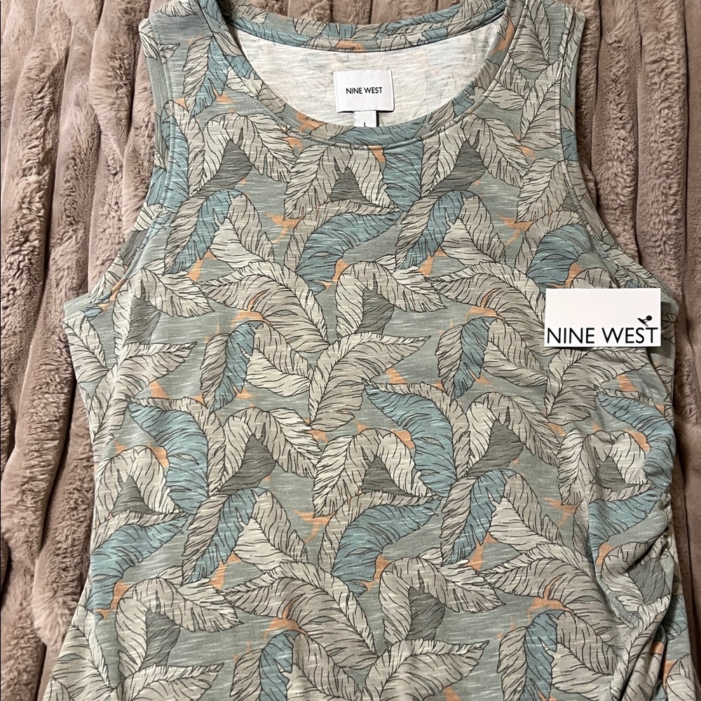 Nine West Leaf Pattern Dress